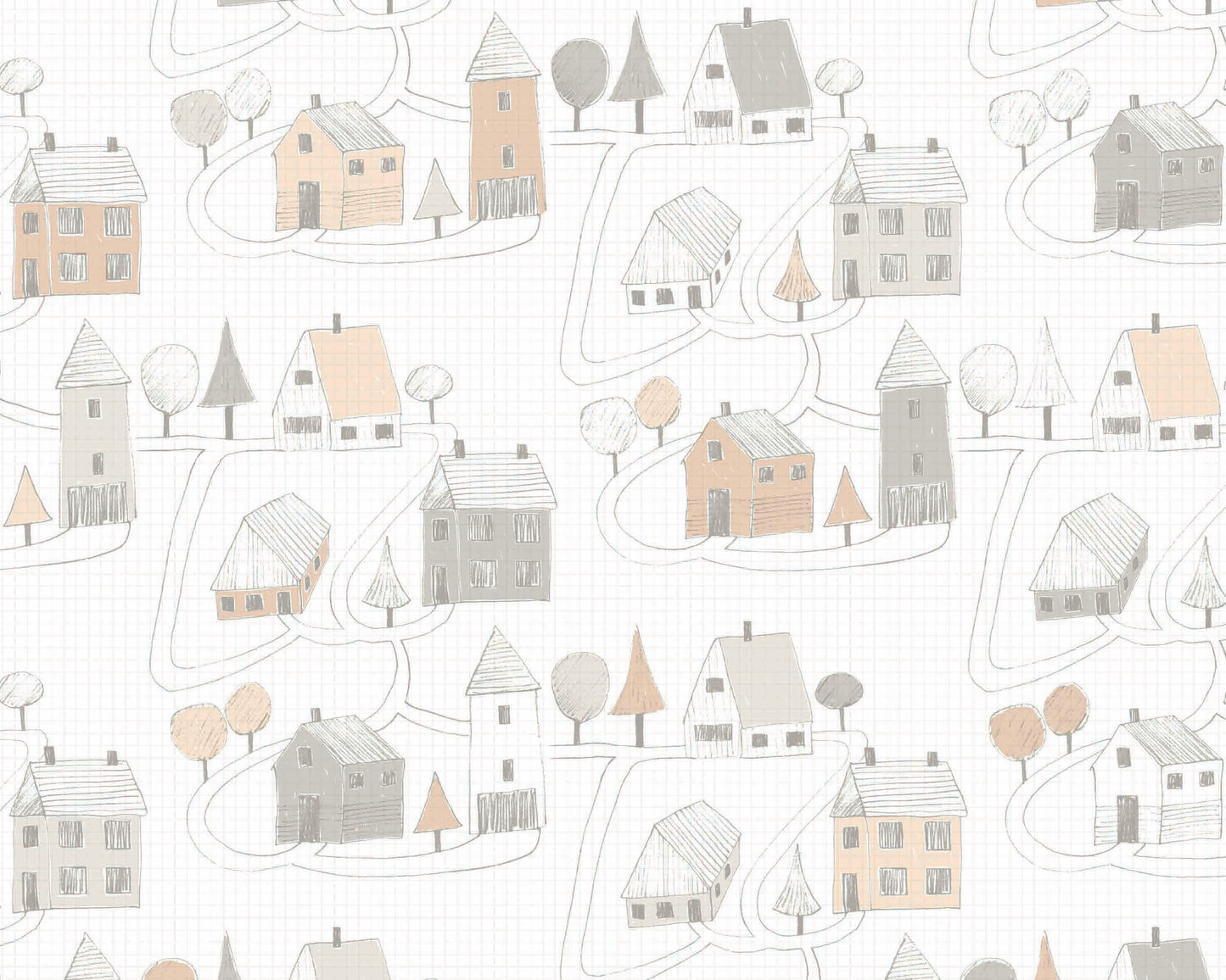 Papel de colgadura Happy Dreams Small Village HPDM8284