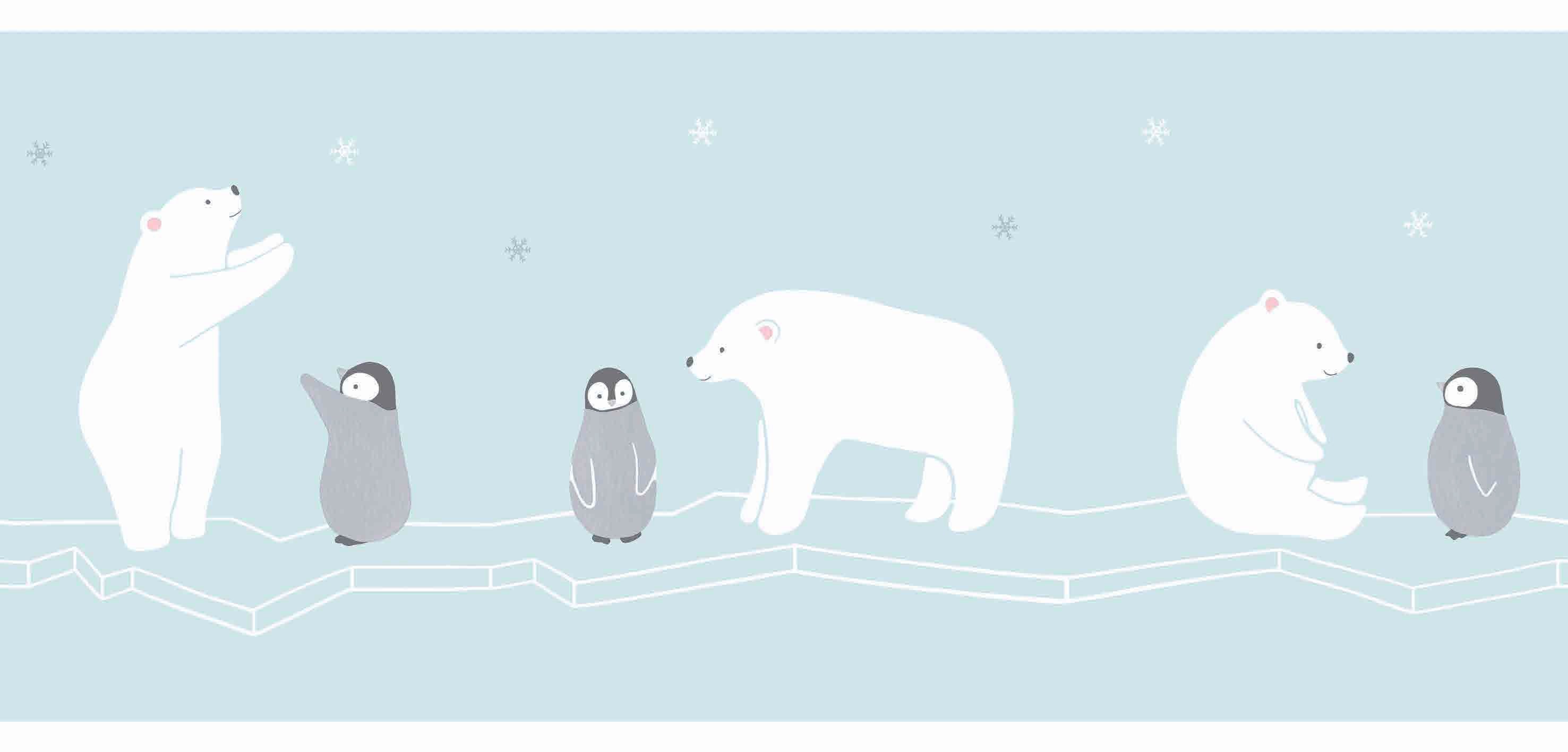 Papel de colgadura Happy Dreams Polar Bear HPDM8286