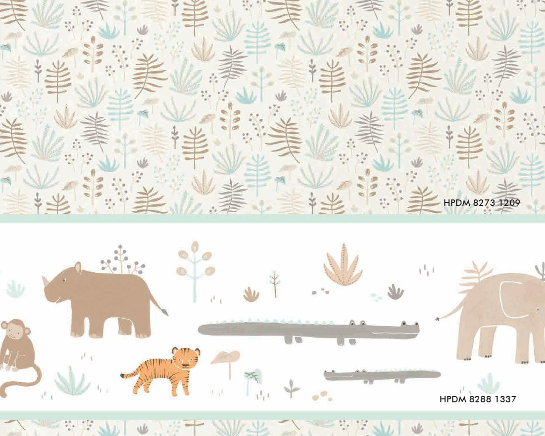Papel de colgadura Happy Dreams Allover Jungle HPDM8273