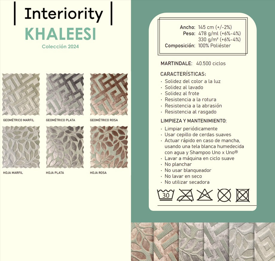 Tela Khaleesi Geométrico Plata