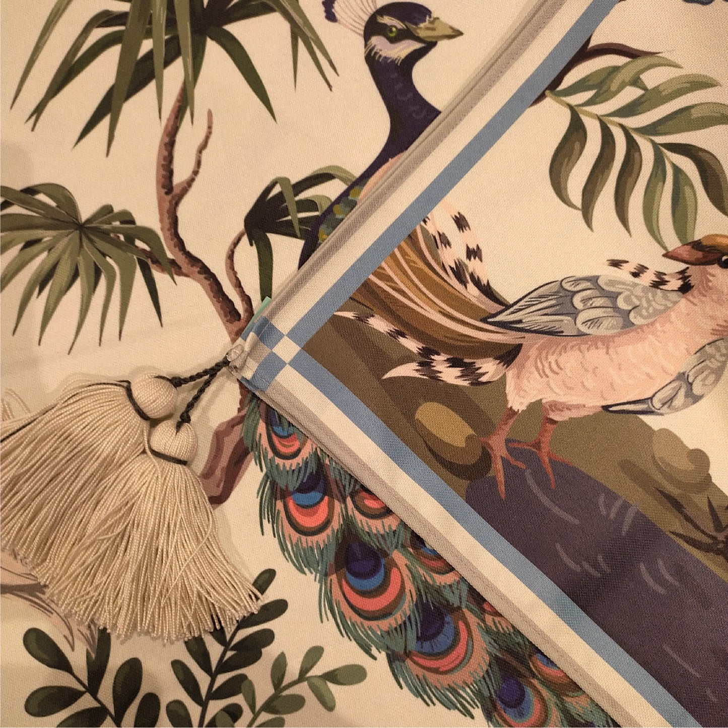 Mantel Peacock Blue 6 puestos