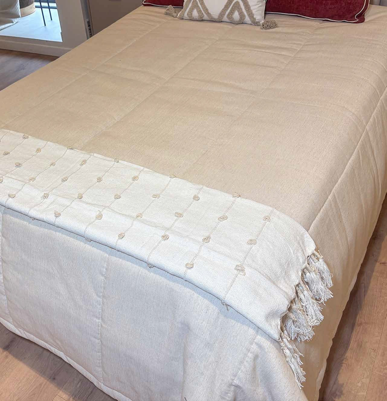 Frazada Rommi Beige Crudo