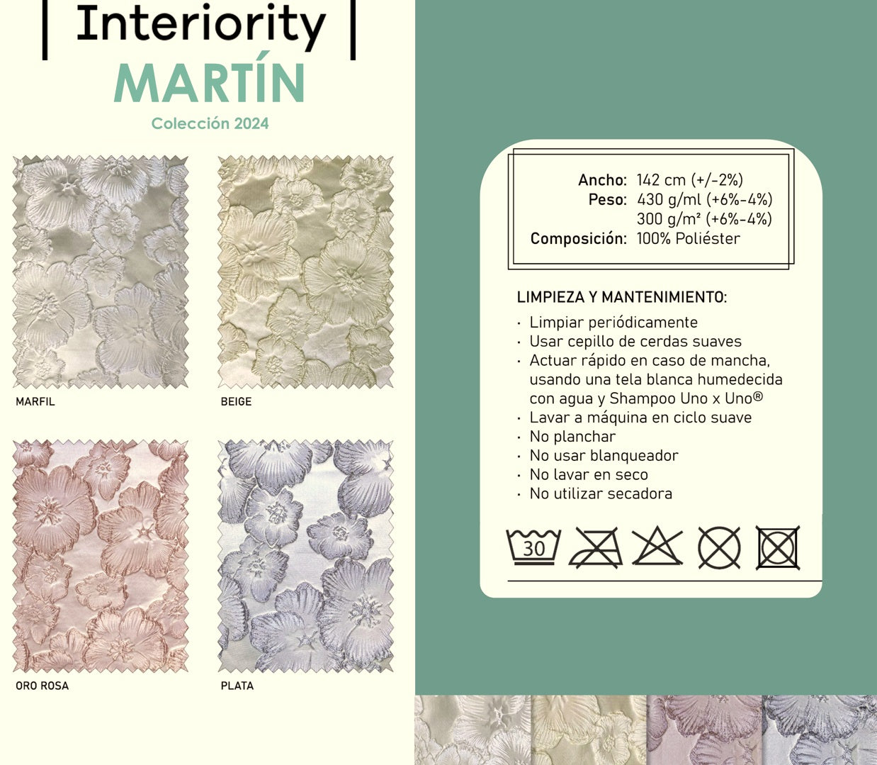 Tela Martín Oro Rosa