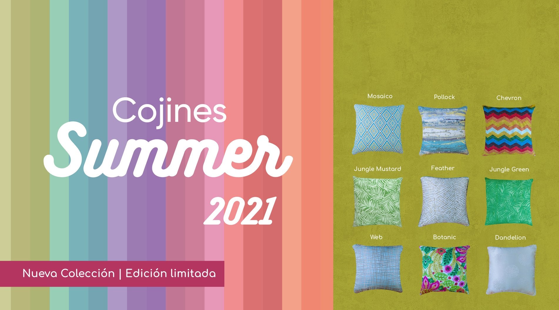 Conoce la nueva colección de cojines