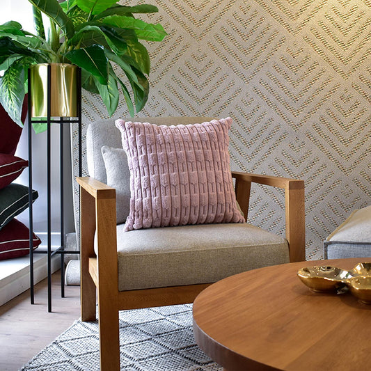 Cojín Gaudí abstracto palo de rosa