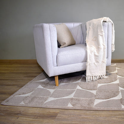 Tapete Nevada 02 flecos beige