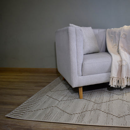 Tapete Africa 04 flecos beige