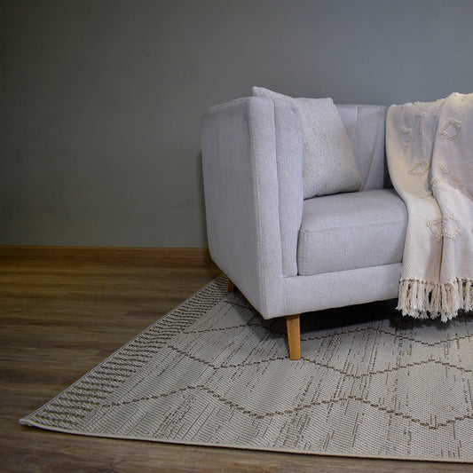 Tapete Africa 04 flecos beige