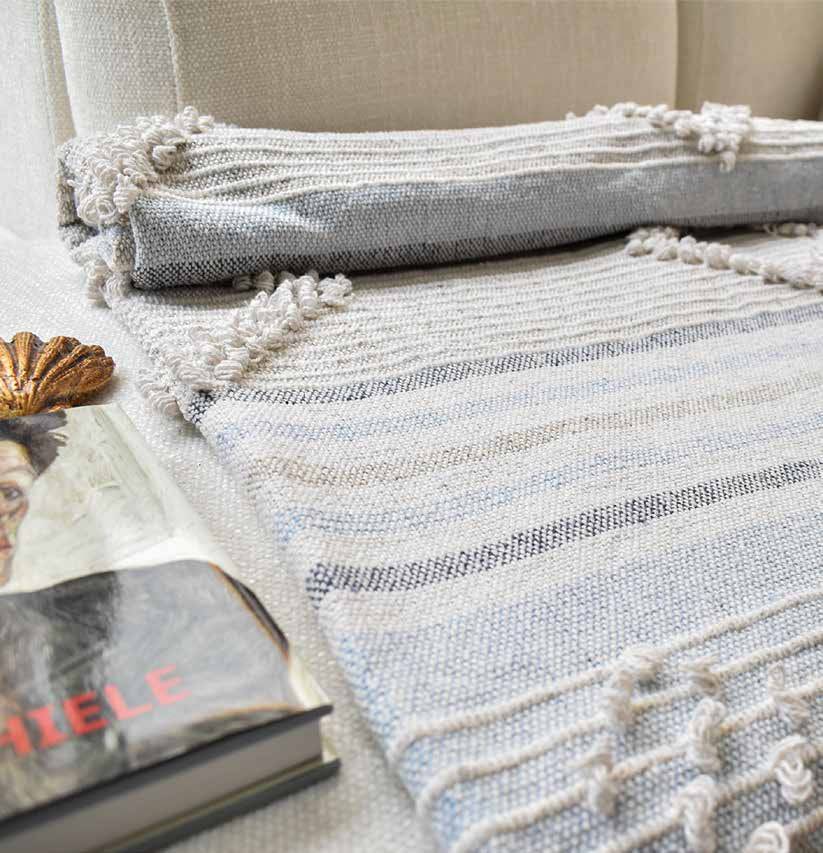 Frazada Romeo azul gris